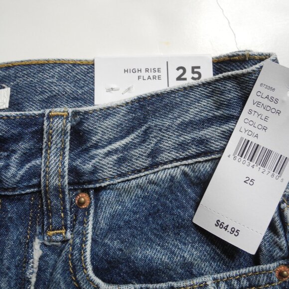 PacSun High Rise Pieced Flare jeans Lydia 25 NWT - Picture 3 of 4